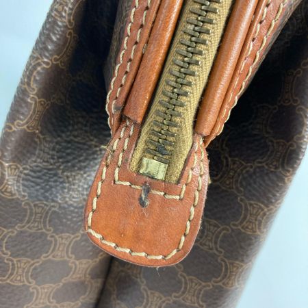  CELINE セリーヌ マカダム柄 アクセサリーポーチ オールドセリーヌ ブラウン