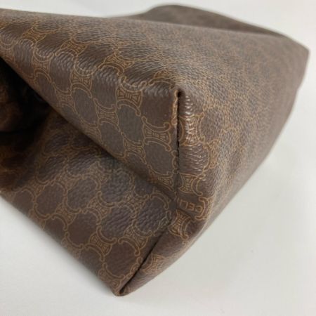  CELINE セリーヌ マカダム柄 アクセサリーポーチ オールドセリーヌ ブラウン