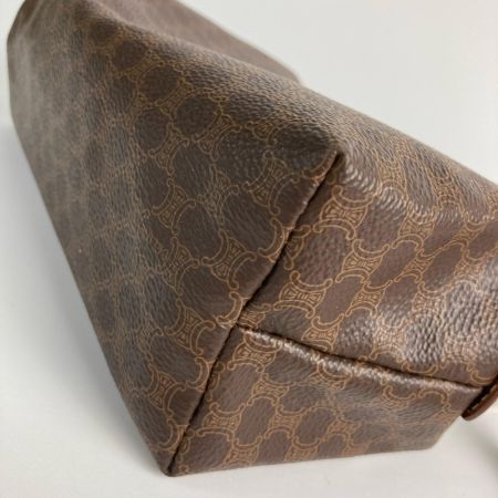  CELINE セリーヌ マカダム柄 アクセサリーポーチ オールドセリーヌ ブラウン