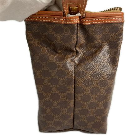  CELINE セリーヌ マカダム柄 アクセサリーポーチ オールドセリーヌ ブラウン
