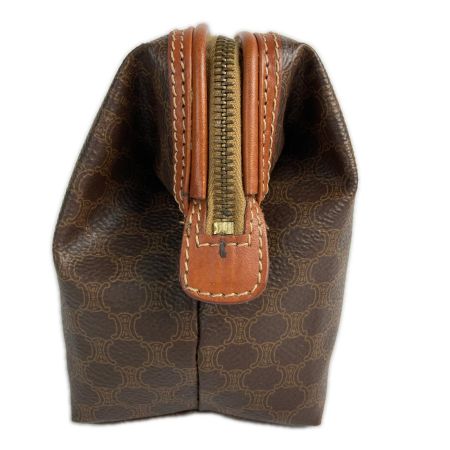  CELINE セリーヌ マカダム柄 アクセサリーポーチ オールドセリーヌ ブラウン