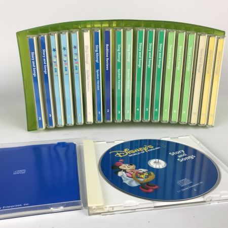   ディズニー 英語教材セット DWE シングアロング ストーリーアンドソングス ワールドオブイングリシュ トーキングカード