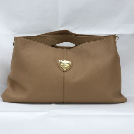  ATAO アタオ elvy 2WAY ハンドバッグ ショルダーバッグ ベージュ