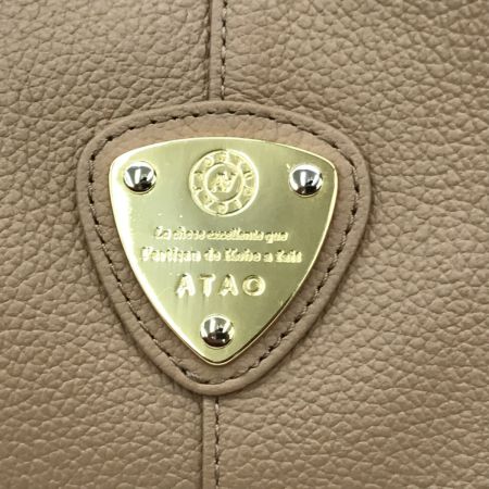  ATAO アタオ elvy 2WAY ハンドバッグ ショルダーバッグ ベージュ