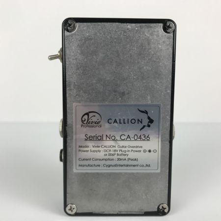  vivie CALLION オーバードライブ ヴィヴィ カリオン ギターエフェクター