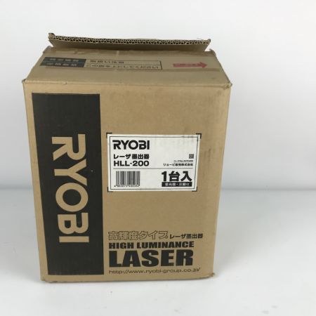  RYOBI リョービ レーザー墨出し器  受光器 三脚付き HLL-200 ブラック