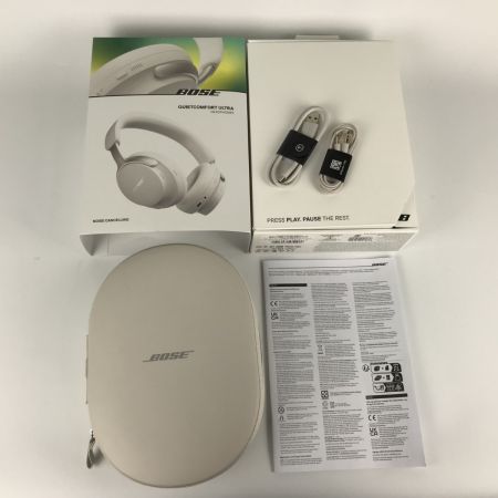  BOSE ボーズ ワイヤレスヘッドホン quietcomfort ultra  ケース・箱付き ホワイト