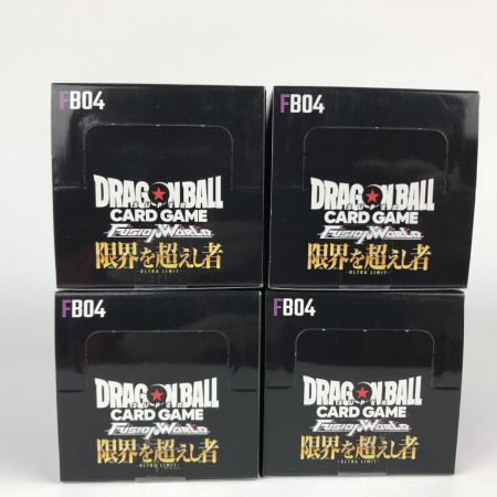   ドラゴンボールフュージョンワールド 限界を超えし者 未開封4BOX