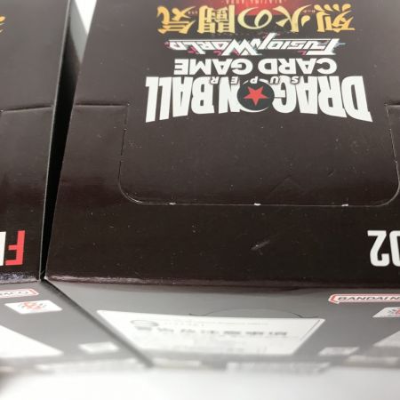   トレカ ドラゴンボールフュージョンワールド 烈火の闘気 未開封4BOX