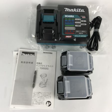  MAKITA マキタ 40V 充電式インパクトドライバ コードレス式 付属品完備 TD002GRDX