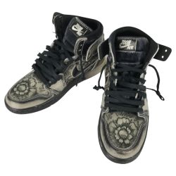 ■■ NIKE ナイキ エアジョーダン AIR JORDAN SIZE 26cm ディア・デ・ムエルトス FQ8155-010 ブラック×シルバー Cランク