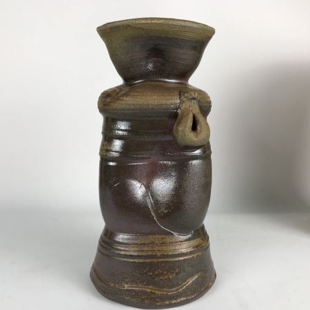  bizen 備前焼 坂田泥華・ 黒田儀男作 花器 花入れ