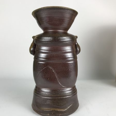  bizen 備前焼 坂田泥華・ 黒田儀男作 花器 花入れ