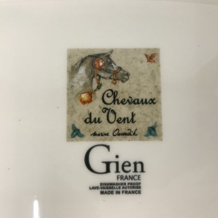  Gien ジアン シュヴォー・デュ・ヴァンスクエアプレート 馬