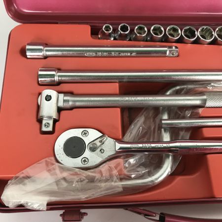  KTC ケーティーシー ハイクオリティー ソケットレンチセット B2013R レッド