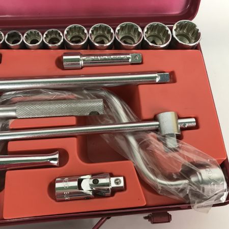  KTC ケーティーシー ハイクオリティー ソケットレンチセット B2013R レッド