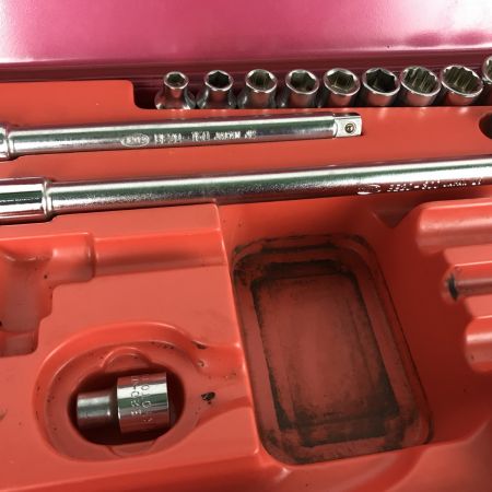  KTC ケーティーシー ハイクオリティー ソケットレンチセット B2013R レッド