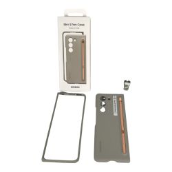 ■■ SAMSUNG サムスン galaxy z fold5 slim s pen case ペン付スマホケース サンド x ピンク Aランク