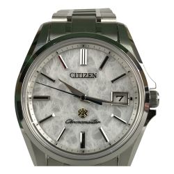 ■■ CITIZEN シチズン ザ・シチズン 落水（Rakusui）デイト クォーツ 純正替えベルト・コマ付き AQ4020-62Y Bランク