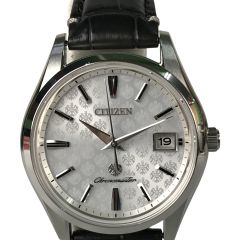  CITIZEN シチズン ザ・シチズン エコドライブ 200本限定モデル デイト AQ4001-08A Bランク