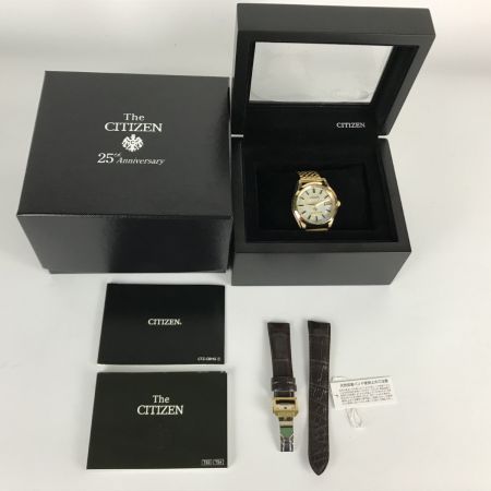  CITIZEN シチズン 25周年限定 エコドライブ チタン ソーラー 限定５００本 純正ベルト付 AQ4042-01P