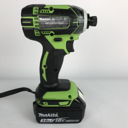  MAKITA マキタ インパクトドライバ コードレス式 18v 3.0A TD149DRFXL ライム