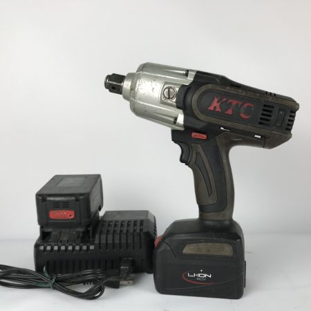  KTC ケーティーシー 9.0sqコードレスインパクトレンチセット 充電器・充電池2個付 18v JTAE981 グレー