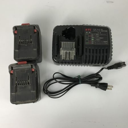  KTC ケーティーシー 9.0sqコードレスインパクトレンチセット 充電器・充電池2個付 18v JTAE981 グレー