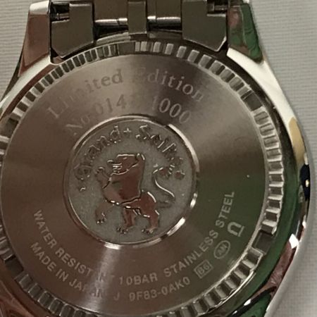  SEIKO セイコー グランドセイコー クォーツ 130周年 1000本限定 デイデイト クォーツ コマ付 9F83-0AK0