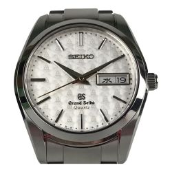 ■■ SEIKO セイコー 限定500本 グランドセイコー40周年記念 コマ付 クォーツ SS 9F83-0AG0 ホワイト Bランク