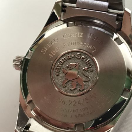  SEIKO セイコー 限定500本 グランドセイコー40周年記念 コマ付 クォーツ SS 9F83-0AG0 ホワイト