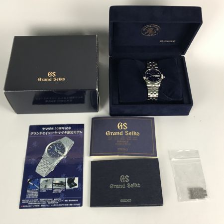  SEIKO セイコー グランドセイコー ヤマザキ創業50周年記念モデル クォーツ腕時計 コマ付 9F83-0AC0 ネイビー
