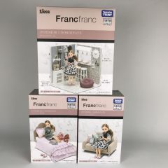   Licca Franc franc リカちゃん インテリアコーディネートセット ベッド・ダイニングルーム・ソファ Aランク