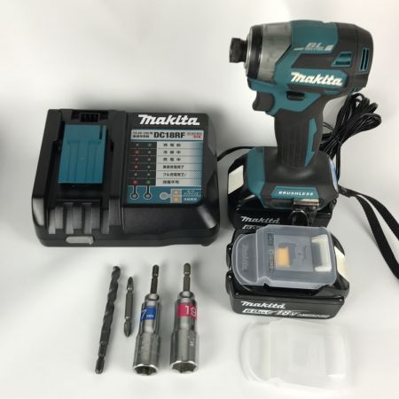  MAKITA マキタ インパクトドライバ 充電器・充電池2個・ケース付 18v TD173DRGX ブルー