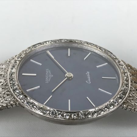  LONGINES ロンジン フラッグシップ ダイヤベゼル flagship クォーツ ネイビー ダイヤ付き 1985年 箱・取説付 20399328  ネイビー