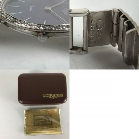  LONGINES ロンジン フラッグシップ ダイヤベゼル flagship クォーツ ネイビー ダイヤ付き 1985年 箱・取説付 20399328  ネイビー
