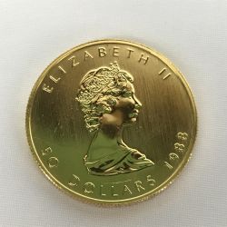 ■■ 金貨 エリザベス女王 メイプルリーフ金貨 24金 31.1g 1oz エリザベス2世 K24 Bランク