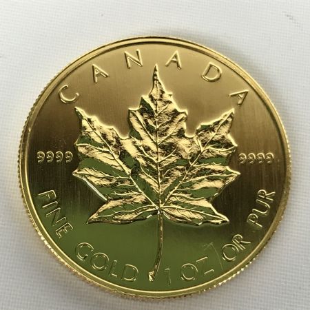  金貨 エリザベス女王 メイプルリーフ金貨 24金 31.1g 1oz エリザベス2世 K24