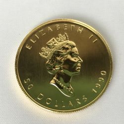 ■■ 金貨 エリザベス女王 メイプルリーフ金貨 24金 K24 31.1g 1oz エリザベス2世 Aランク