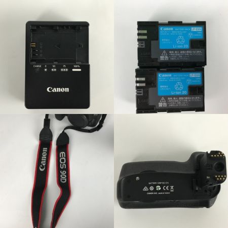  CANON キャノン デジタル一眼レフカメラ EOS 90D レンズ2個付 ZOOM LENS EF-S 55-250mm等