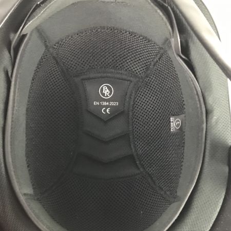   BR 乗馬ヘルメット Omega Painted ポロバイザー Lサイズ（58-60cm BRH98 ブラック×シルバー