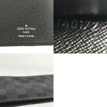  LOUIS VUITTON ルイヴィトン 長財布 ダミエ グラフィィット ポルトフォイユプラザ N62665 ブラック 箱・布袋付