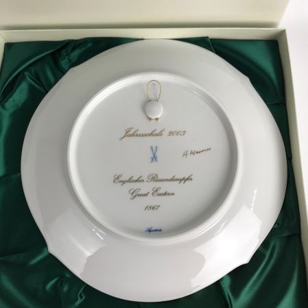  Meissen マイセン イヤープレート 2003年 グレートイーステン号 箱付