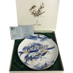 ■■ Meissen マイセン イヤープレート 飛行艇ドルニエドックス 2002年 洋食器 札幌マイセン美術館 箱・冊子付 Aランク