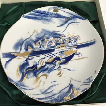  Meissen マイセン イヤープレート 飛行艇ドルニエドックス 2002年 洋食器 札幌マイセン美術館 箱・冊子付