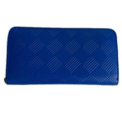■■ BOTTEGA VENETA ボッテガヴェネタ イントレチャート 長財布 ラウンドファスナー財布 P01718117K ブルー Bランク