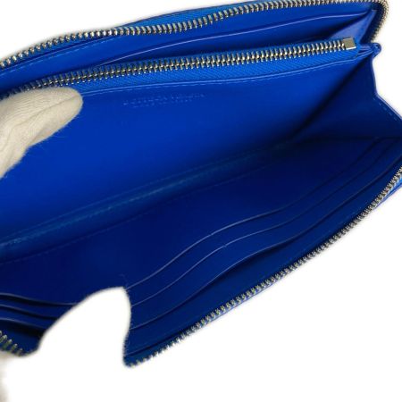  BOTTEGA VENETA ボッテガヴェネタ イントレチャート 長財布 ラウンドファスナー財布 P01718117K ブルー