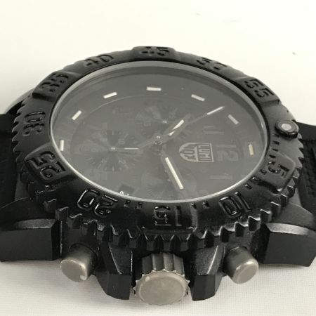 LUMINOX ルミノックス 腕時計 ラバーベルト クォーツ  3080 オールブラック 本体のみ
