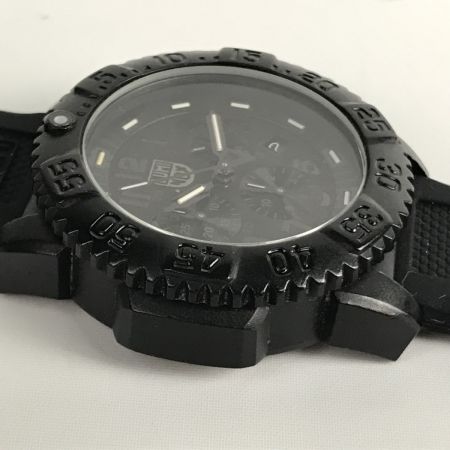  LUMINOX ルミノックス 腕時計 ラバーベルト クォーツ  3080 オールブラック 本体のみ