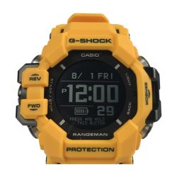 ■■ CASIO カシオ G-SHOCK マスター オブ G レンジマン メンズ腕時計 箱・充電器付 GPR-H1000 イエロー Aランク